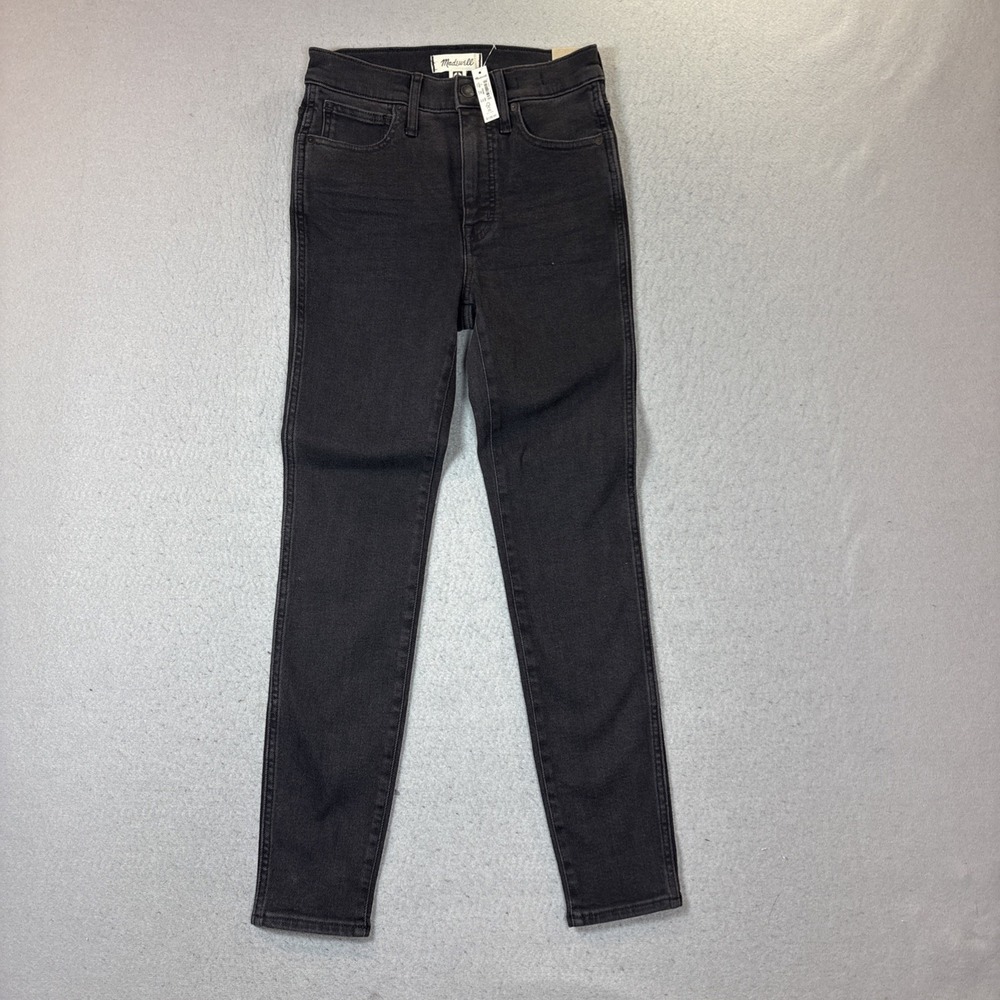 NEW Madewell Jeans Womens 27‎ Blue 10" High-Rise Skinny Stretch Denim Dark